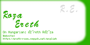 roza ereth business card